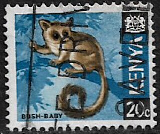 Kenya #23 Used Stamp - Senegal Bush Baby (f)
