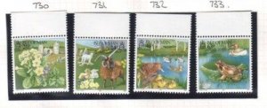 Isle of Man Sc 734-7 1997 Springtime stamp set mint NH