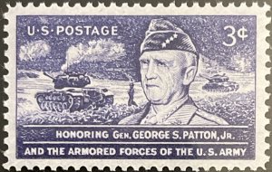 Scott #1026 1953 3¢ General George S. Patton, Jr. MNH OG VF/XF