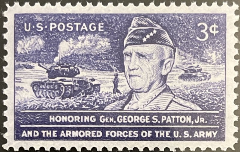 Scott #1026 1953 3¢ General George S. Patton, Jr. MNH OG VF/XF