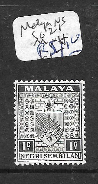  MALAYA NEGRI SEMBILAN (PP1001B) ARMS 1C SG 21  MNH