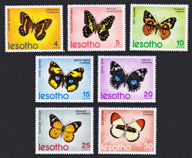 Lesotho Butterflies 7v SG#239-245 MI#140-146 SC#140-146