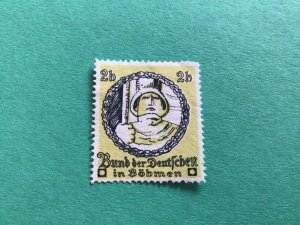 Association of Germans in Bohemia ssociation poster stamp A15472