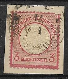 Germany Sc. #23 / Mi. # 25 3 Kreuzer Used L100