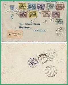 47763 - VATICAN - Postal History: Sass 61/67 on ENVELOPE - OUT OF VALIDITY!-