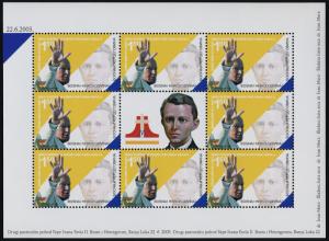 Bosnia & Herzegovina (Serb Admin) 205 sheet MNH Pope John Paul II