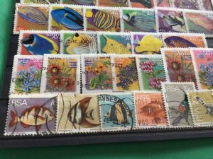 South Africa Fish Birds & Flowers  used stamps A18467