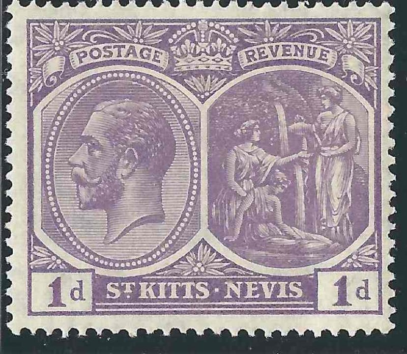 Saint Kitts-Nevis 39 SG 39 MLH VF 1922 SCV $7.50