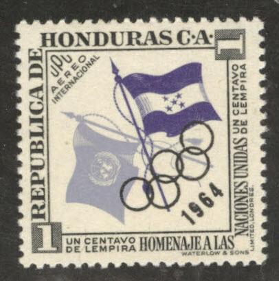 Honduras  Scott C331 Olympic overprint airmail stamp MNH**