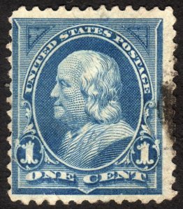 1895, US 1c, Franklin, Used, Sc 264