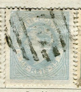 PORTUGAL; 1880 early classic Luis Perf issue used 25r. value