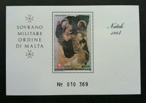 Malta Sovereign Military Order Of Malta Madonna St. John Knight 1984 (ms) MNH