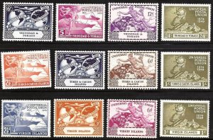 Tonga Trinidad Turks and Virgin Islands - UPU Sets of 4ea - OGNH