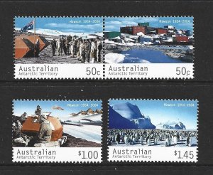 AUSTRALIAN  ANTARCTIC TERRITORY - 2004 MAWSON STATION - SCOTT L124 TO L127 - MNH