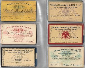 Ephemera: 1909-1959  -One man's life-long Masonic membership cards