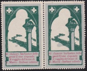 ITALY Early cinderella - mint no gum - pair................................A9405