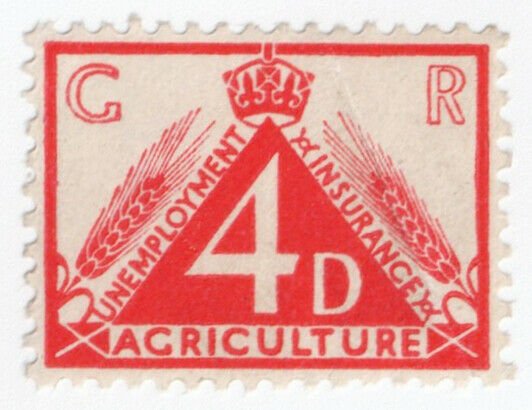 (I.B) George V Revenue : Agricultural Unemployment 4d