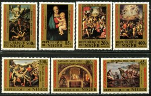 NIGER Sc#614-621 1983 Raphael Paintings Complete Set OG Mint NH