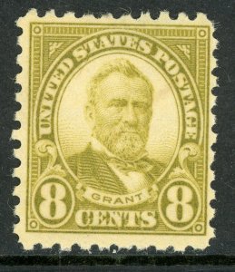 USA 1926 Grant 8¢ Rotary Perf 10 Scott 589 MNH Q242