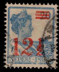 Netherlands Indies  Scott 158 used surcharged Queen Wilhelmina stamp