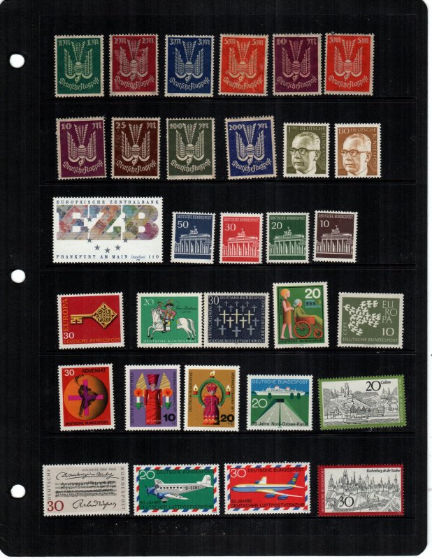 Germany  31  different  MNH mint never hinged