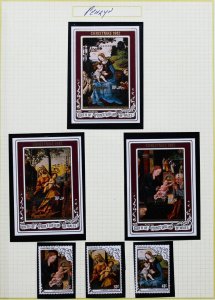 Penrhyn Stamps Mint NH Collection Art Sets S/S 1970's to 1980's