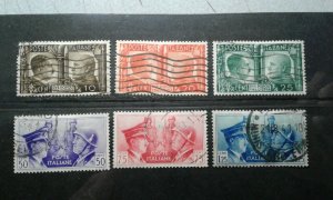 Italy #413-18 used e203 7658