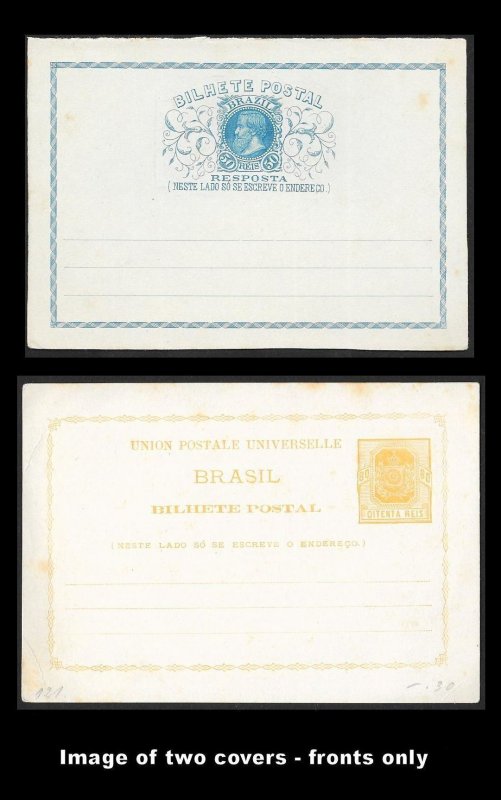 BRAZIL (115+ Pcs) Very Old Postal Stationery Collection c1880s to 1930s