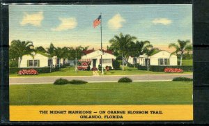 USA 1946 Color Postal Card Used The Midget Mansion Orlando Florida 10278