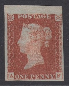 SG 8 1d red-brown lettered AF. A fine fresh unmounted mint example with 4