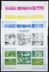 Lesotho 1983 Rock Paintings m/sheet the set of 5 imperf p...