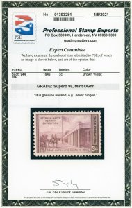US Stamp #944 Kearny Expedition 3c - PSE CERT - SUPERB 98 - MOGNH - SMQ $55.00