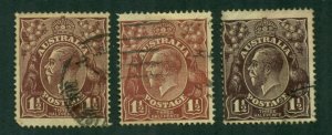 Australia 1918 #24 U (3 Shades) SCV (2022) = $6.50