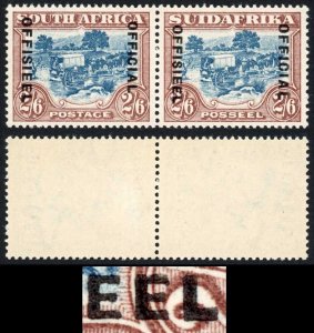 South Africa SGO19b 2/6 Official Diaeresis Flaw (Afrikaans) M/M cat 1500 pounds