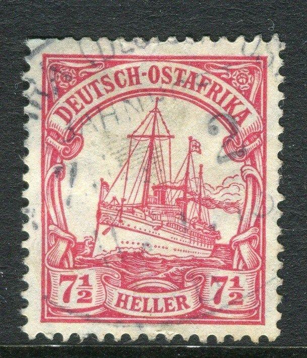 GERMAN EAST AFRICA;  1906 early Wmk. issue fine used 7.5h. value