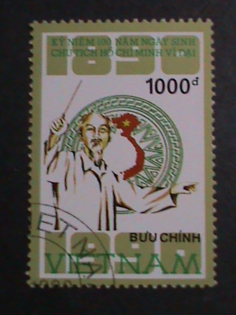 ​VIETNAM-1990 CENTENARY OF  HO CHI  MINH CTO VERY FINE WE SHIP TO WORLD WIDE