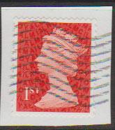 GB QE II Machin SG U2968b - 1st vermillion  - date code M13L - Source  C 