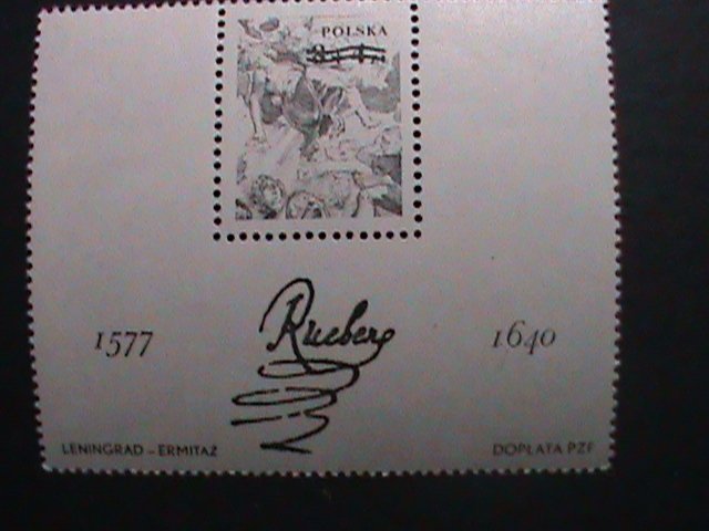 POLAND 1977 SC#B134 STONING OF ST. STEPHEN-BY RUBENSL MNH S/S VERY FINE