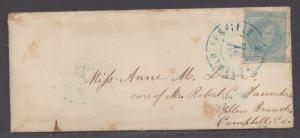 **CSA Cover, SC# 6, Charlottesville, VA, 1/21/1863, 5¢ Underpayment