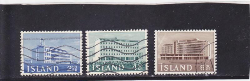 Iceland  Scott#  345-7  Used