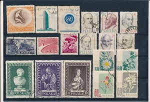 D397395 Poland Nice selection of VFU Used stamps