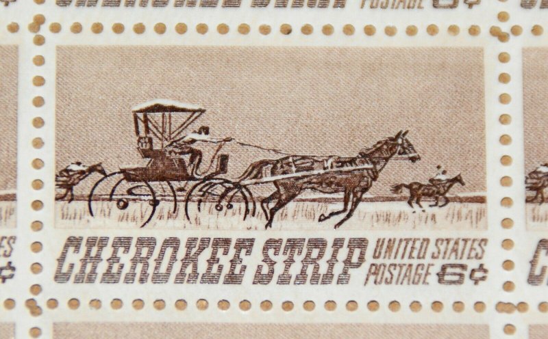 1968 sheet, Cherokee Strip Sc # 1360