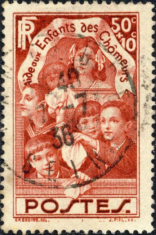 FRANCE - 1936 - Yv.312/Mi.317 50c+10c pour les Enfants des Chômeurs - Obl TB