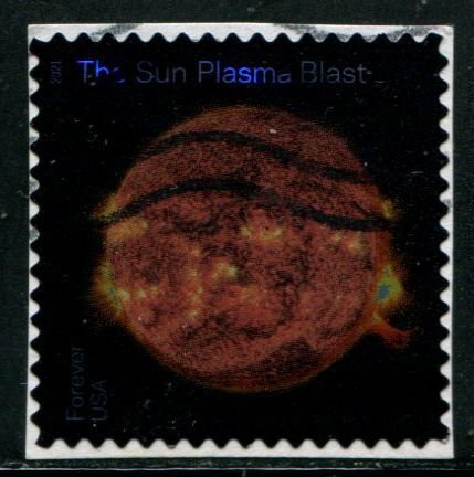 5602 US (55c) Sun Science - Plasma Blast SA, used on paper