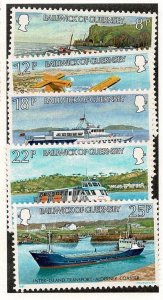 Guernsey #227-31 MNH cpl set boats