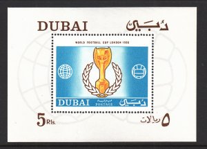 Dubai MI BL40A Soccer Souvenir Sheet MNH VF