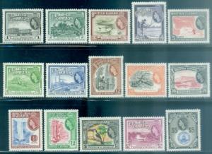 British Guiana #253-267  Mint  Scott $96.15