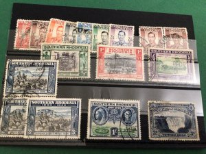 Southern Rhodesia mounted mint & used vintage stamps Ref 61855