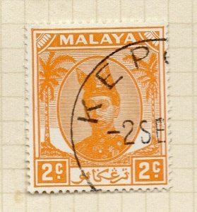 Malaya Trengganu 1949 Sultan Issue Fine Used 2c. NW-197055