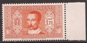 Italy - 1932 1.75 l Dante Alighieri Society Torquato Tasso - Stamp - Scott #276